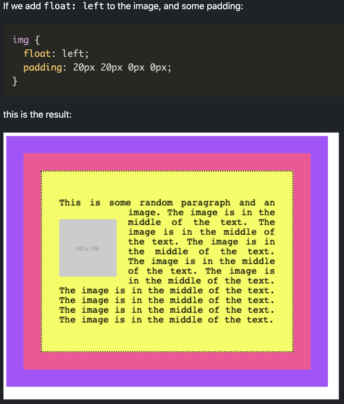 Floating Floating Image